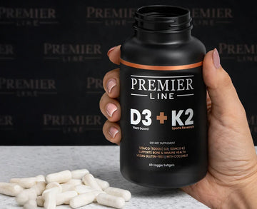 Premium D3 + K2 supplement formulated to support bone strength, cardiovascular health, and overall wellness. Featuring vitamin D3 and vitamin K2, the product helps support healthy calcium utilization as part of a balanced daily routine.