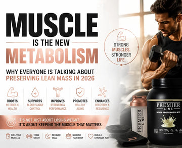 Fit man performing strength training to illustrate the importance of preserving lean muscle mass for metabolism, healthy aging, recovery, and long-term fitness.
