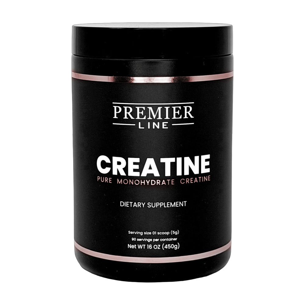 Pure creatine monohydrate powder supporting workout performance