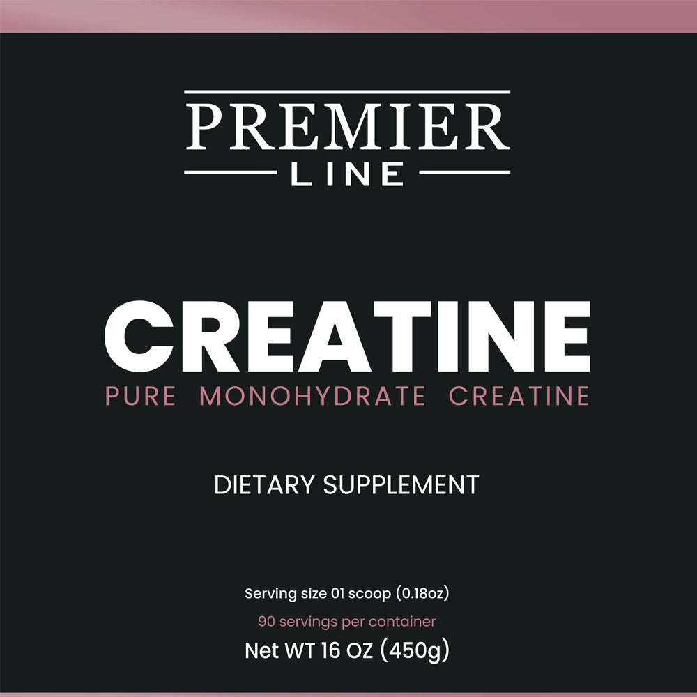 Pure creatine monohydrate powder supporting workout performance
