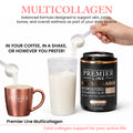 Multicollagen powder supporting skin joints and overall wellness