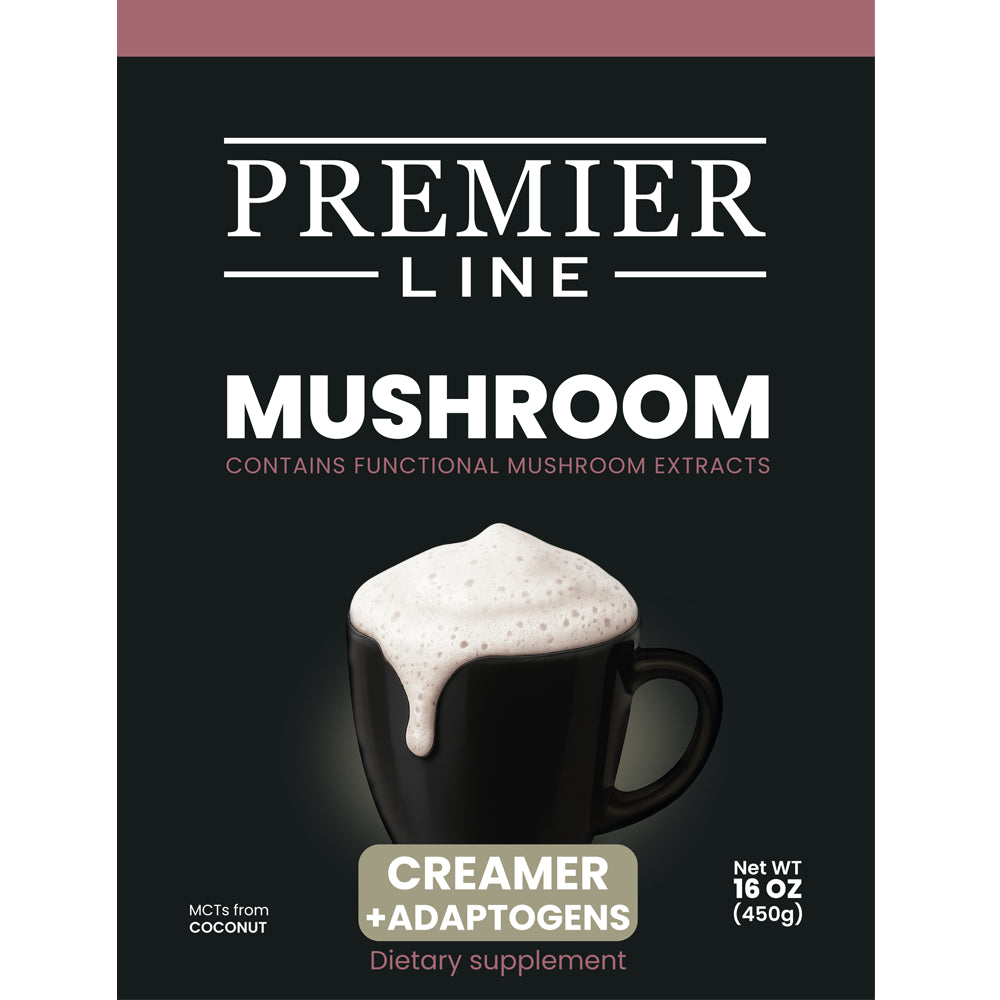 Mushroom coffee creamer with functional mushrooms for daily wellness