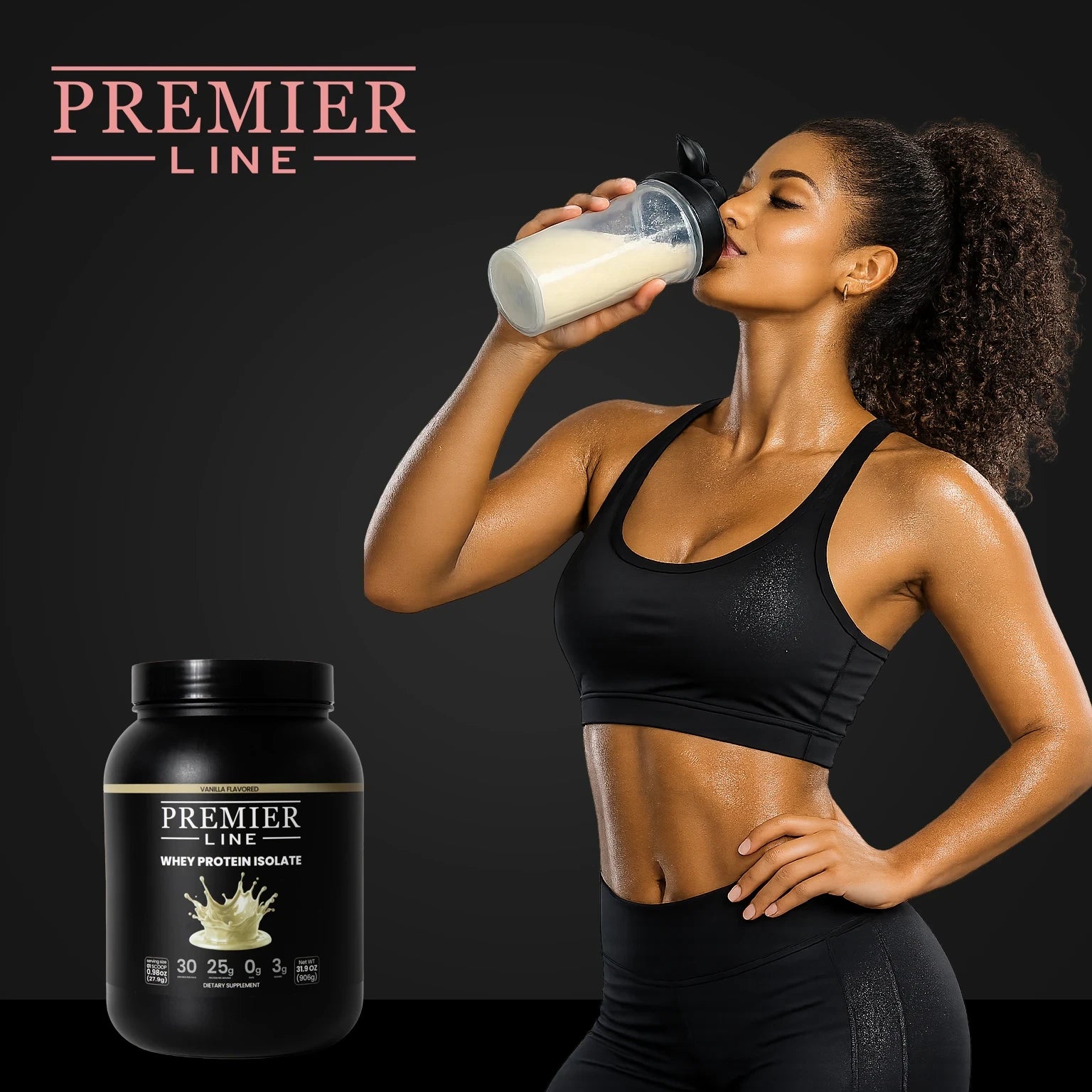 Pure whey isolate protein powder for fast absorption and muscle recovery