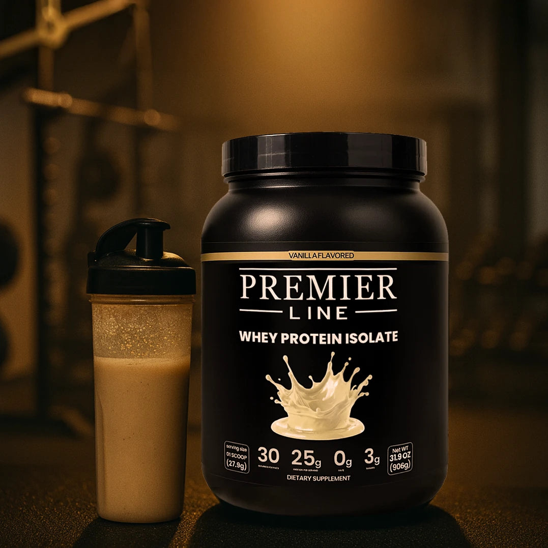 Pure whey isolate protein powder for fast absorption and muscle recovery