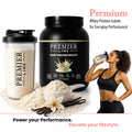 Whey protein isolate shake as part of a workout nutrition routine