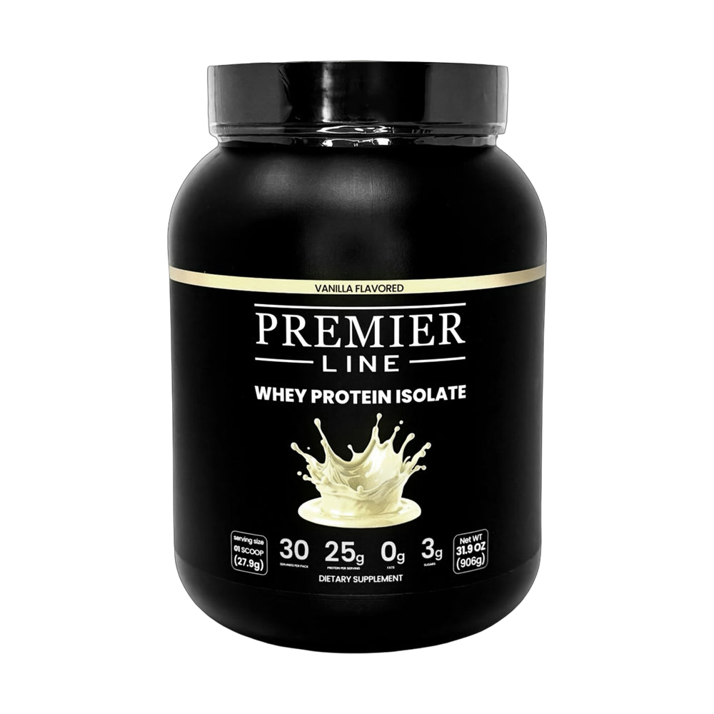 Whey protein isolate shake as part of a workout nutrition routine